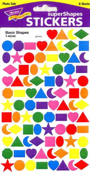 Kids > Basic Shapes Stickers by Trend: Stickers Galore