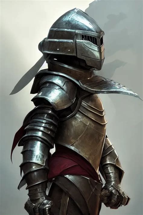 An armored turtle knight, illustration, soft lighting, | Stable ...