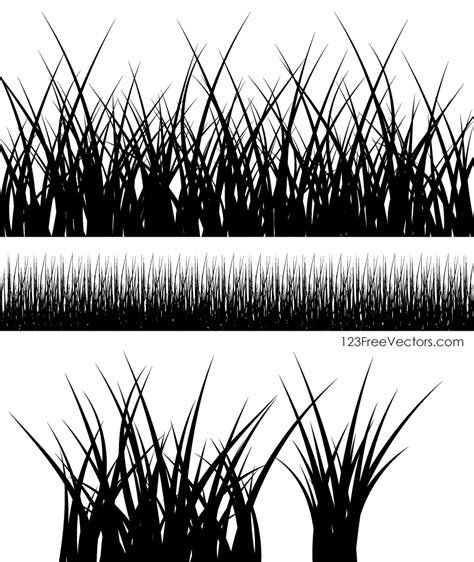 Grass Silhouette Images | 123Freevectors