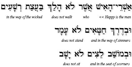 Mizmor Aleph (Psalm 1) Recited in Hebrew