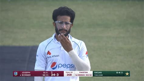 Hasan Ali bowling with some snazzy sports glasses on! : r/Cricket