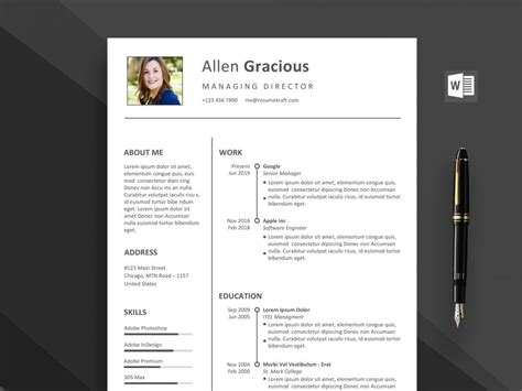 Ace Word Resume Template Free Download in 2024 - ResumeKraft