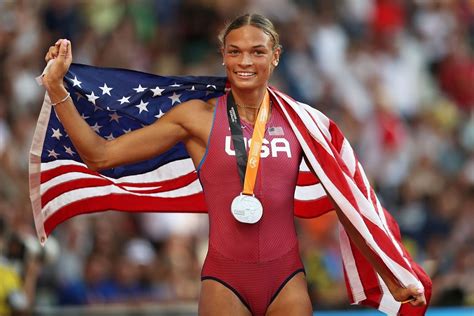 Heptathlon world championship silver medalist Anna Hall reveals her ...