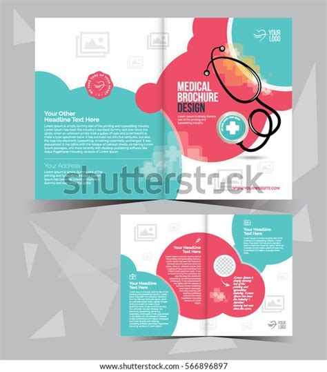 A4 Medical Brochure Layout Template Design Stock Vector (Royalty Free ...