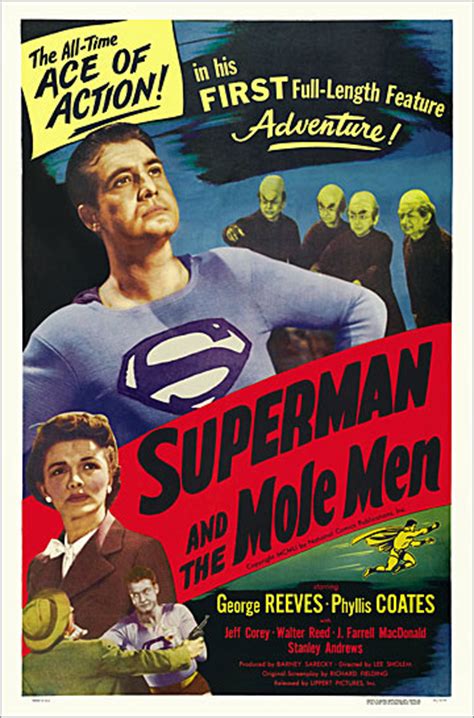 Superman and the Mole Men 1951 One Sheet Poster Reproduction Superman and the Mole Men 1951 One ...