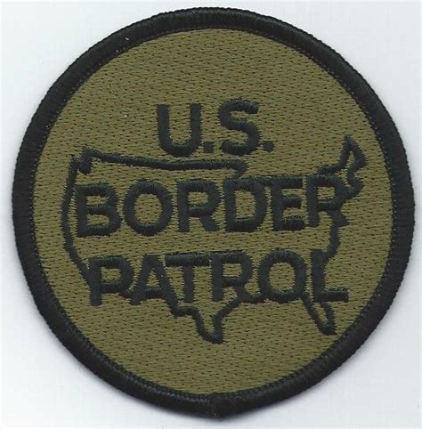 U.S Border Patrol Patch | Border patrol, Border, Police patches