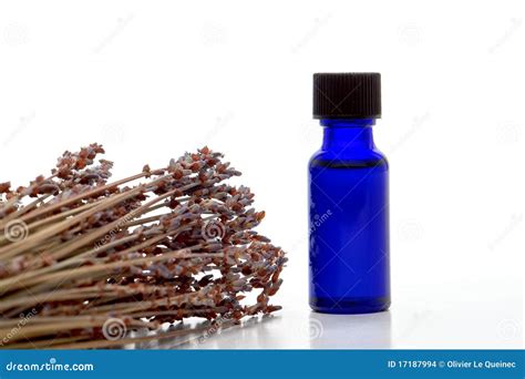 Aromatherapy Lavender Extract Essential Oil Bottle Stock Images - Image ...