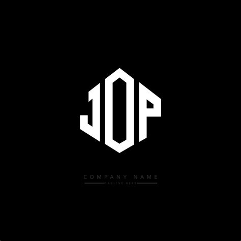 diseño de logotipo de letra jop con forma de polígono. jop polígono y diseño de logotipo en ...