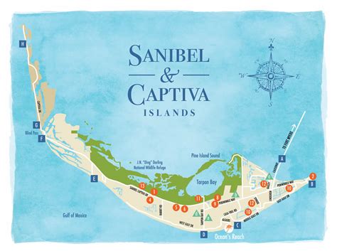 Sanibel-Captiva Island Map | Beaches, Attractions & More