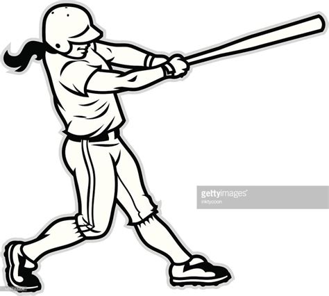 Softball Player Drawing at GetDrawings | Free download