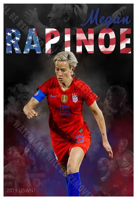 U.S. World Cup Soccer Star Megan Rapinoe 13"x19" Commemorative Poster in 2022 | Megan rapinoe ...