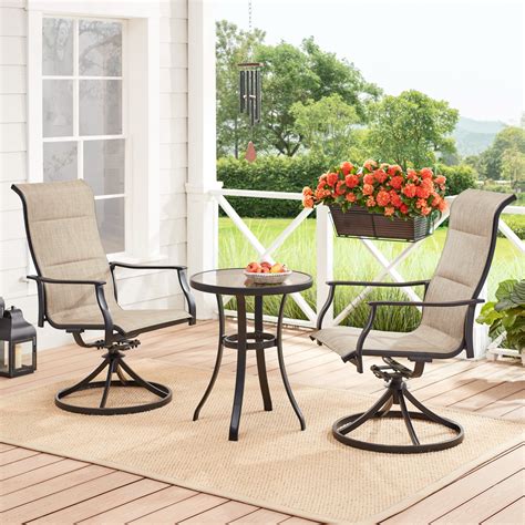 Mainstays Highland Knolls 3 Piece Outdoor Patio Bistro Set - Walmart ...