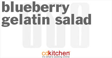 Blueberry Gelatin Salad Recipe | CDKitchen.com