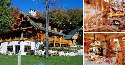 Silver Creek Lodge is Spectacular Michigan Built Log Cabin