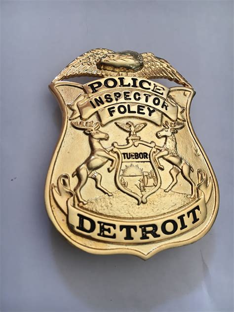 Collectors-Badges Auctions - Axel Foley Detroit Police Inspector ...