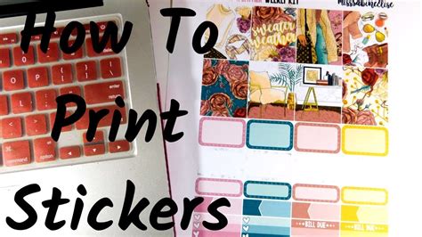 How To: Print Printable Stickers - YouTube