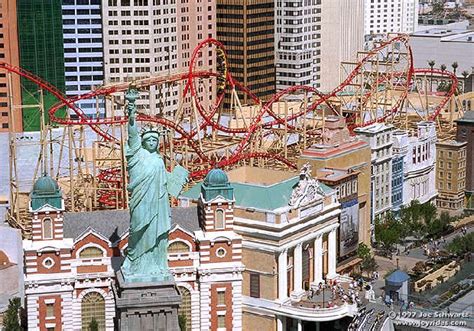 TOP 7 ATTRACTIONS IN VEGAS! Big Apple Coaster and More - CasinosAvenue ...