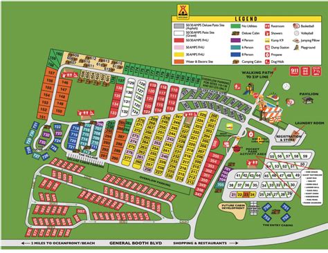 Virginia Campground Map | Virginia Beach KOA Holiday