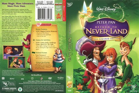 Peter Pan in Return to Neverland (2007) R1 DVD Cover - DVDcover.Com