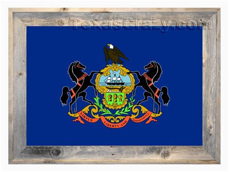 Buy 2 X 3 Pennsylvania Flag Framed State Flag Wall Art