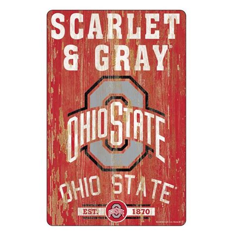 Ohio State Buckeyes Sign 11x17 Wood Slogan Design - Walmart.com - Walmart.com