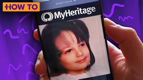 How to animate old photos with the MyHeritage app - YouTube