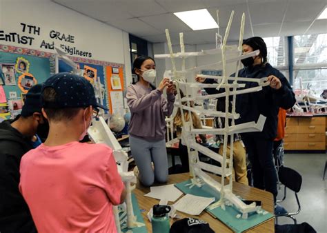 Seventh Graders Tackle Paper Ball Run Engineering Challenge ...