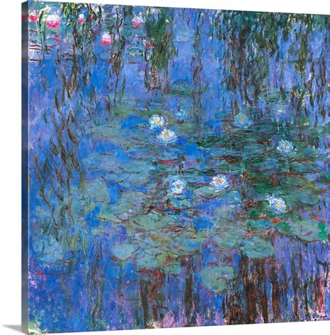 Blue Water Lilies, by Claude Monet, 1916-1919. Musee d'Orsay, Paris ...