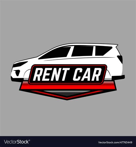 Car rent automotive logo design Royalty Free Vector Image