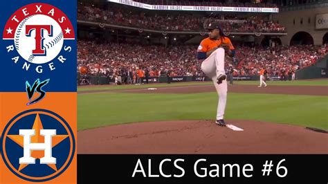 Astros VS Rangers ALCS Condensed Game 6 Highlights 10/22/23 - YouTube