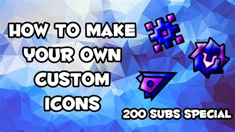 How To Make Your Own Custom Icons In Geometry Dash On Android (200 Subs ...