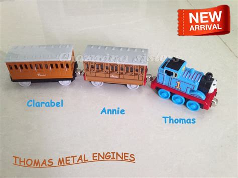 3pcs/lot Thomas/Annie/Clarabel diecast metal thomas and friends train the tank engine toys for ...