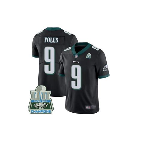 Limited Men's Nick Foles Black Alternate Jersey - #9 Football ...