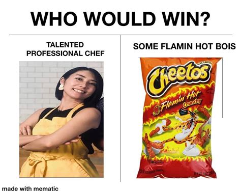 Please stop using Hot Cheetos in food, it is a disgrace : r/memes