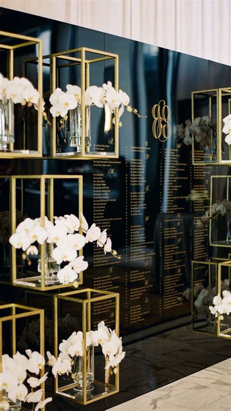 Black, White & Gold Themed Wedding | Gold wedding theme, Black white gold wedding theme, Black ...