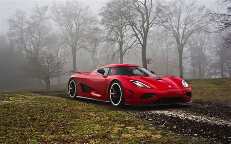 HD wallpaper: red and black car bed frame, Koenigsegg Agera R, dusk, tree, plant | Wallpaper Flare