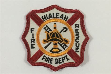 HIALEAH FIRE DEPARTMENT Fire Rescue Jacket Patch Hialeah | Etsy