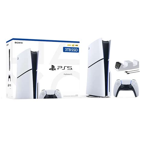 2023 New PlayStation 5 Slim Upgraded 3TB Disc Edition Console, Controller and Mytrix Controller ...