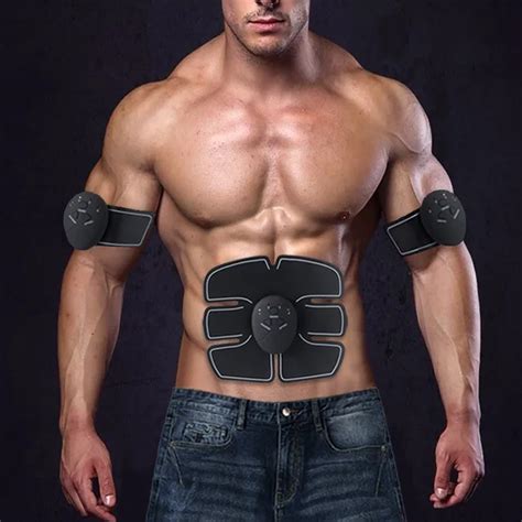 Smart Abdominal Trainer Muscle Stimulator Fitness Equipment ABS Electric Muscle Trainer Belly ...