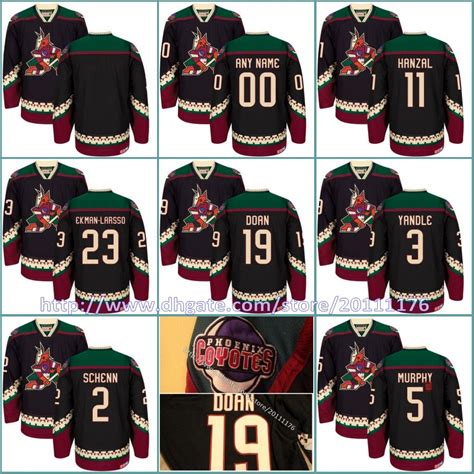 2017 Mens Arizona Coyotes Custom Jerseys 3 Keith Yandle 11 Martin ...