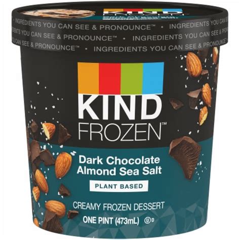 KIND Dark Chocolate Almond Sea Salt Plant-Based Frozen Dessert, 1 Pint - Fred Meyer