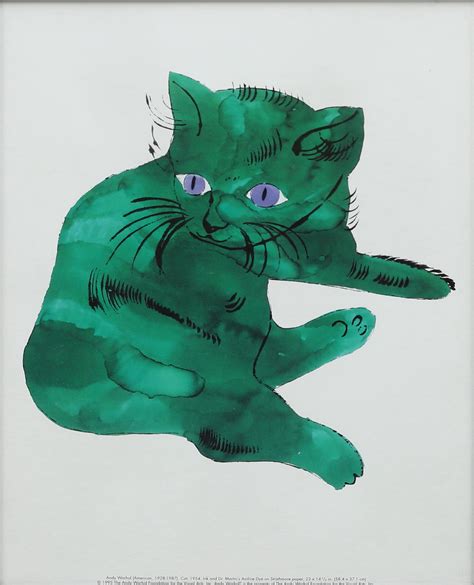 Images for 2834850. ANDY WARHOL. Cat, 1954, art print, The Andy Warhol Foundation for the Visual ...