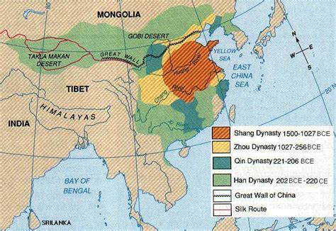 Ancient China map - Ancient China geography map (Eastern Asia - Asia)