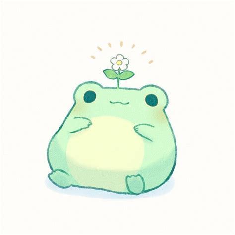 Cute Frog Drawing Aesthetic - HD Wallpapers