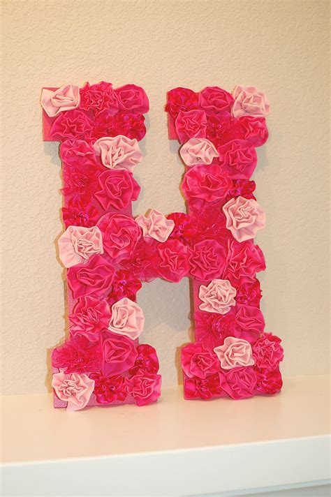 Pinkie for Pink: DIY Letter Wall Decor