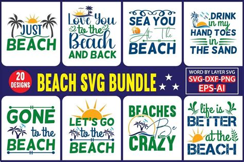 Beach SVG Bundle Bundle · Creative Fabrica