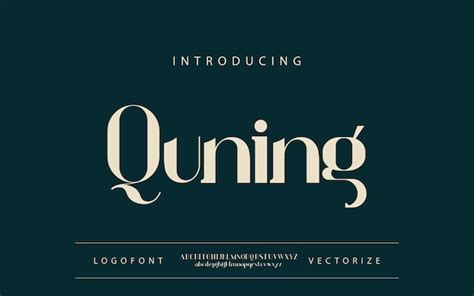 Premium Vector | Elegant font luxury typography fonts logo font Premium ...