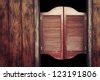 Old Western Swinging Saloon Doors With A Saloon Sign Above Doors Stock Photo 13688407 : Shutterstock