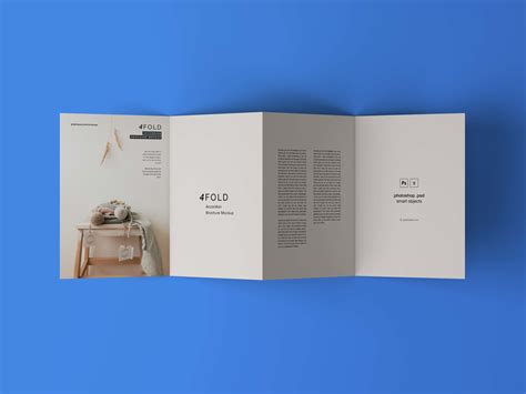 4 Fold Brochure Mockup | Brochure folds, Brochure layout, Brochure