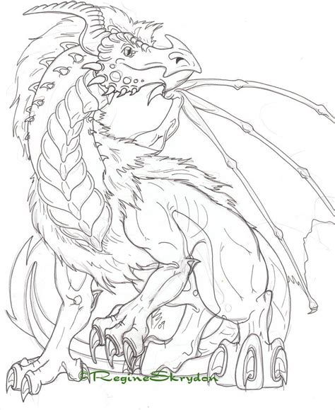 Detailed Dragon Coloring Pages - Coloring Home